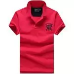 ralph lauren t-shirt hommes 2019U coton big pony polo club red 8930 rouge